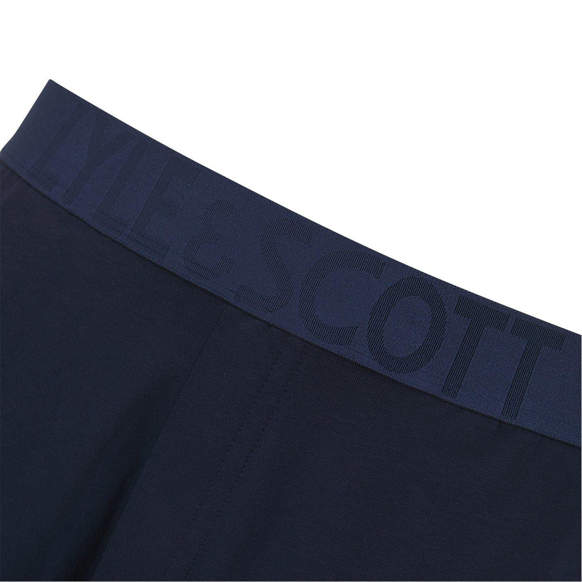 Dark Denim - Pack Shot - Lyle & Scott Mens Idris Crew Neck Short-Sleeved Loungewear Set