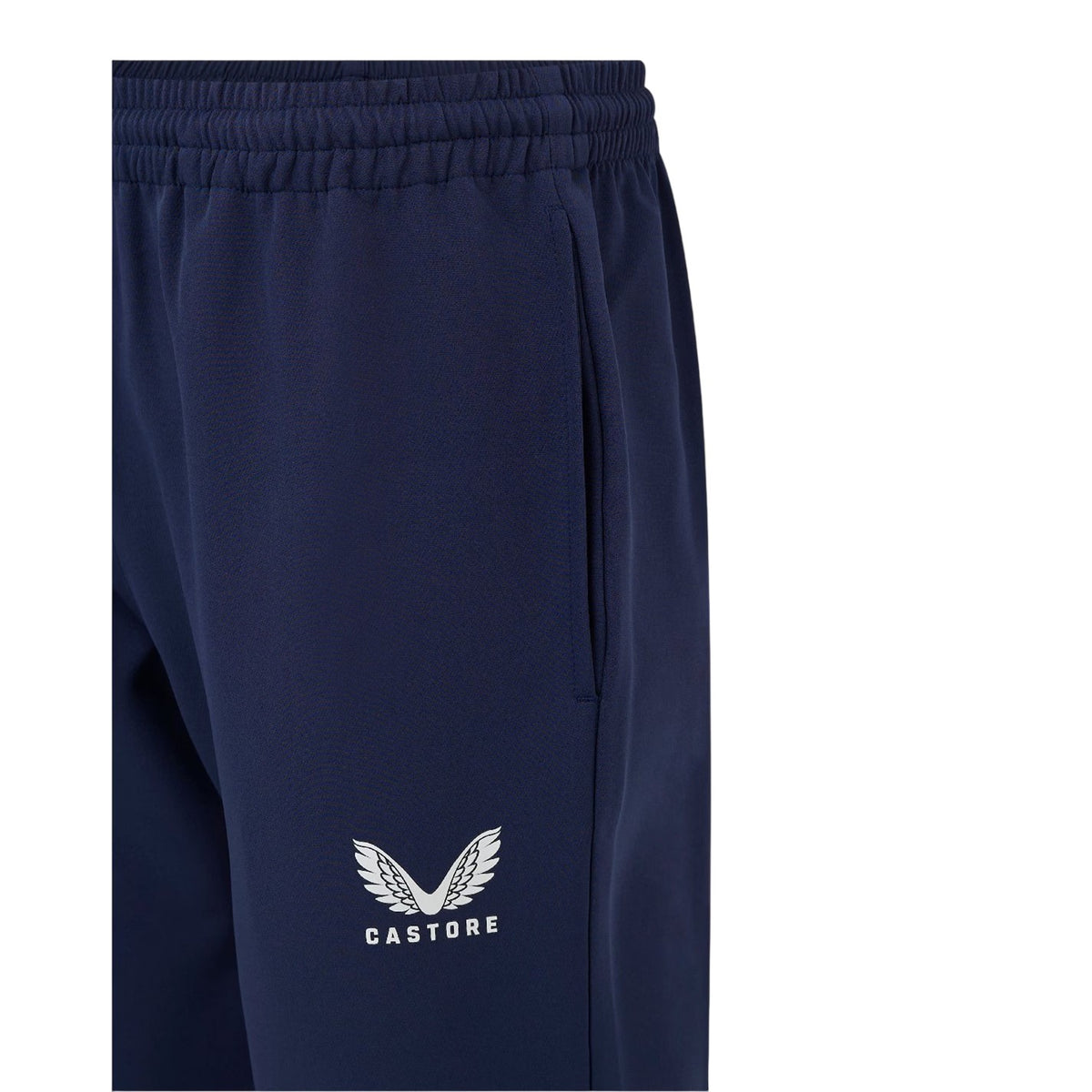 Peacoat - Side - Castore Childrens-Kids Logo Jogging Bottoms