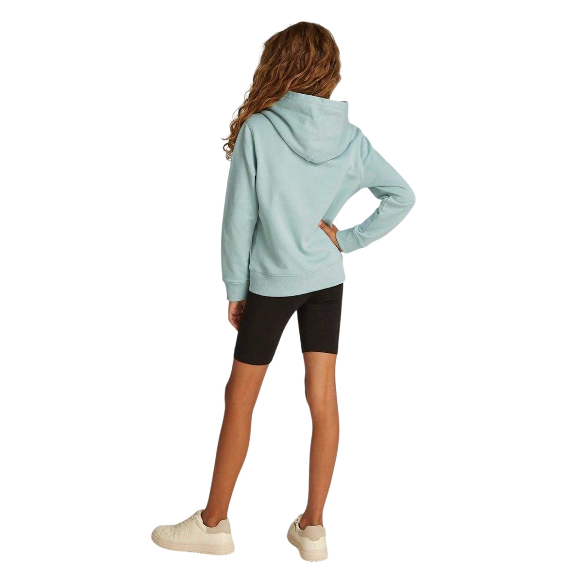 Green - Pack Shot - Calvin Klein Childrens-Kids Cotton Pullover Hoodie