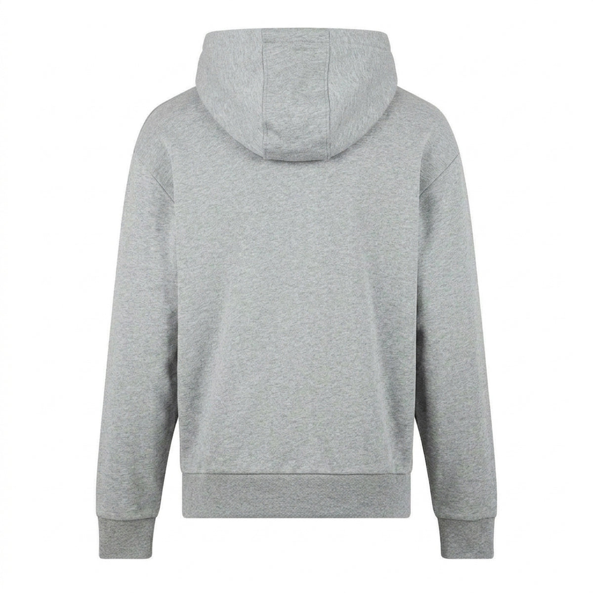 Grey Marl - Back - Hugo Mens Logo Hoodie