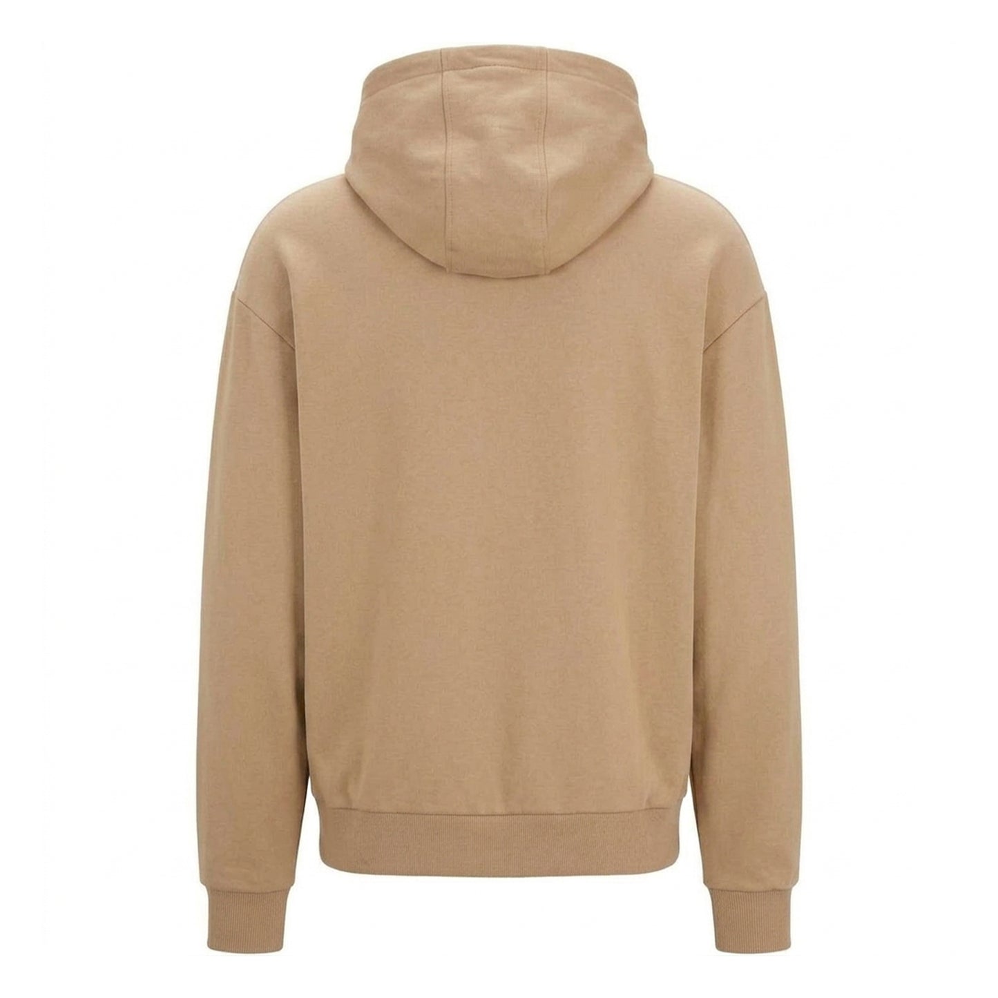 Medium Beige - Back - Hugo Mens Logo Hoodie