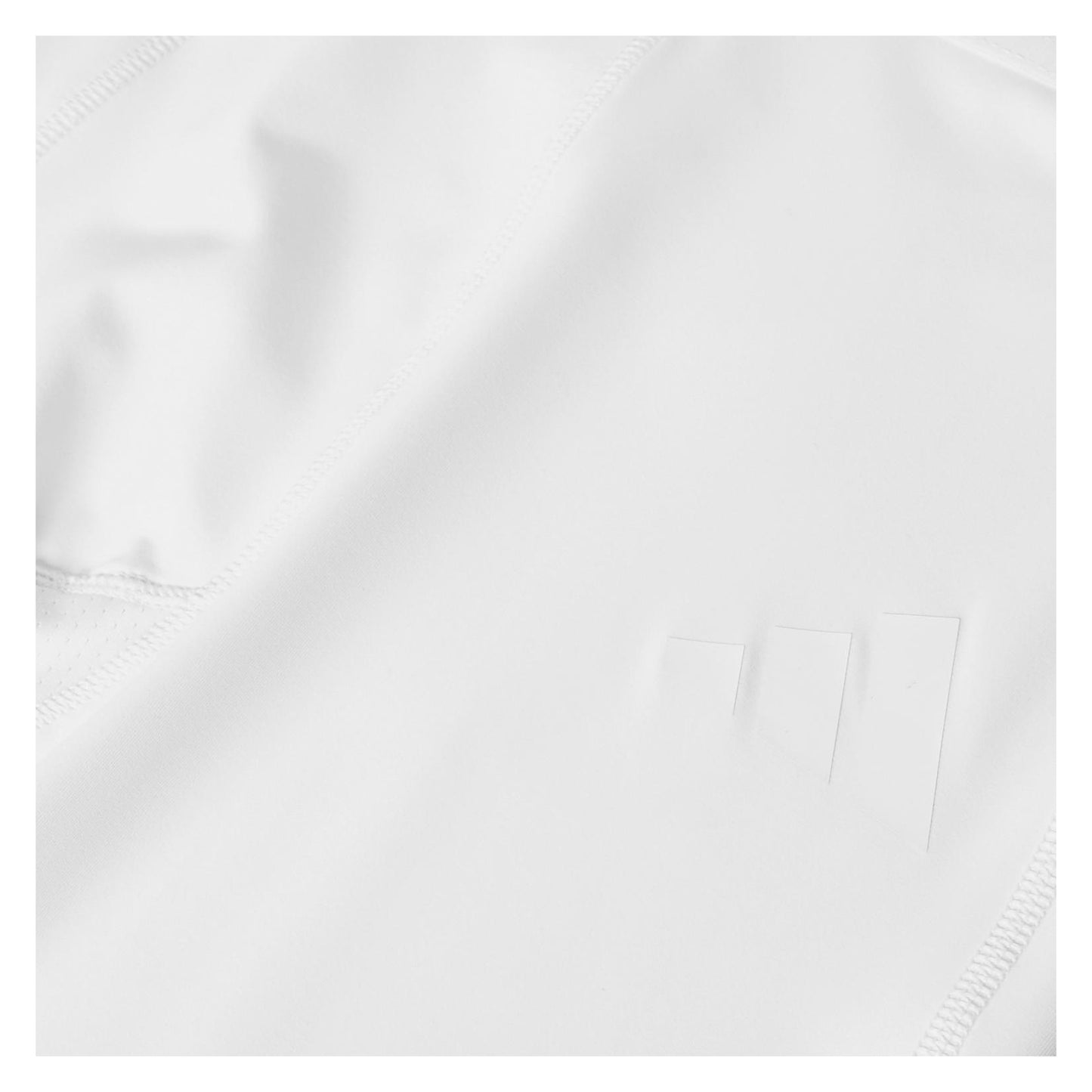 White - Side - Adidas Mens Fitted Compression Shorts