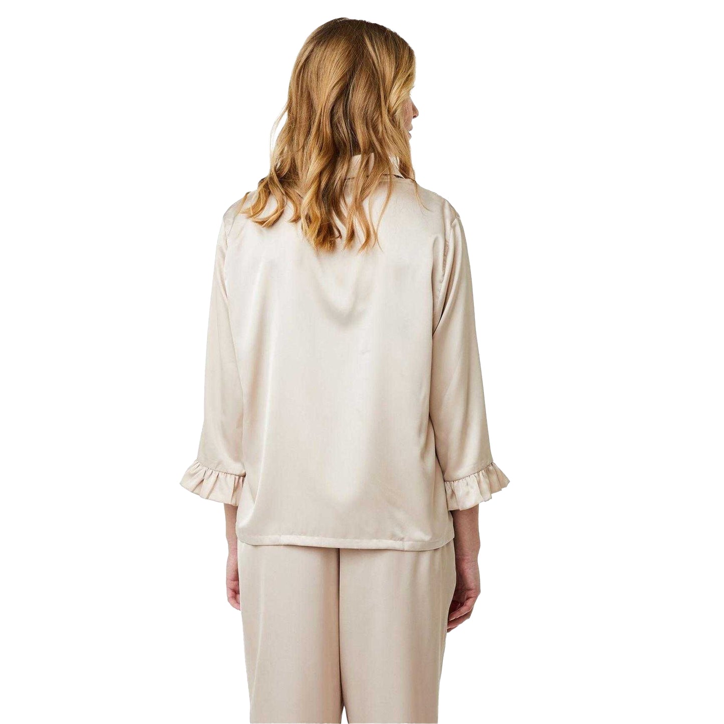 Moonlight - Lifestyle - CCDK Copenhagen Womens-Ladies Saga Plain Satin Pyjama Top
