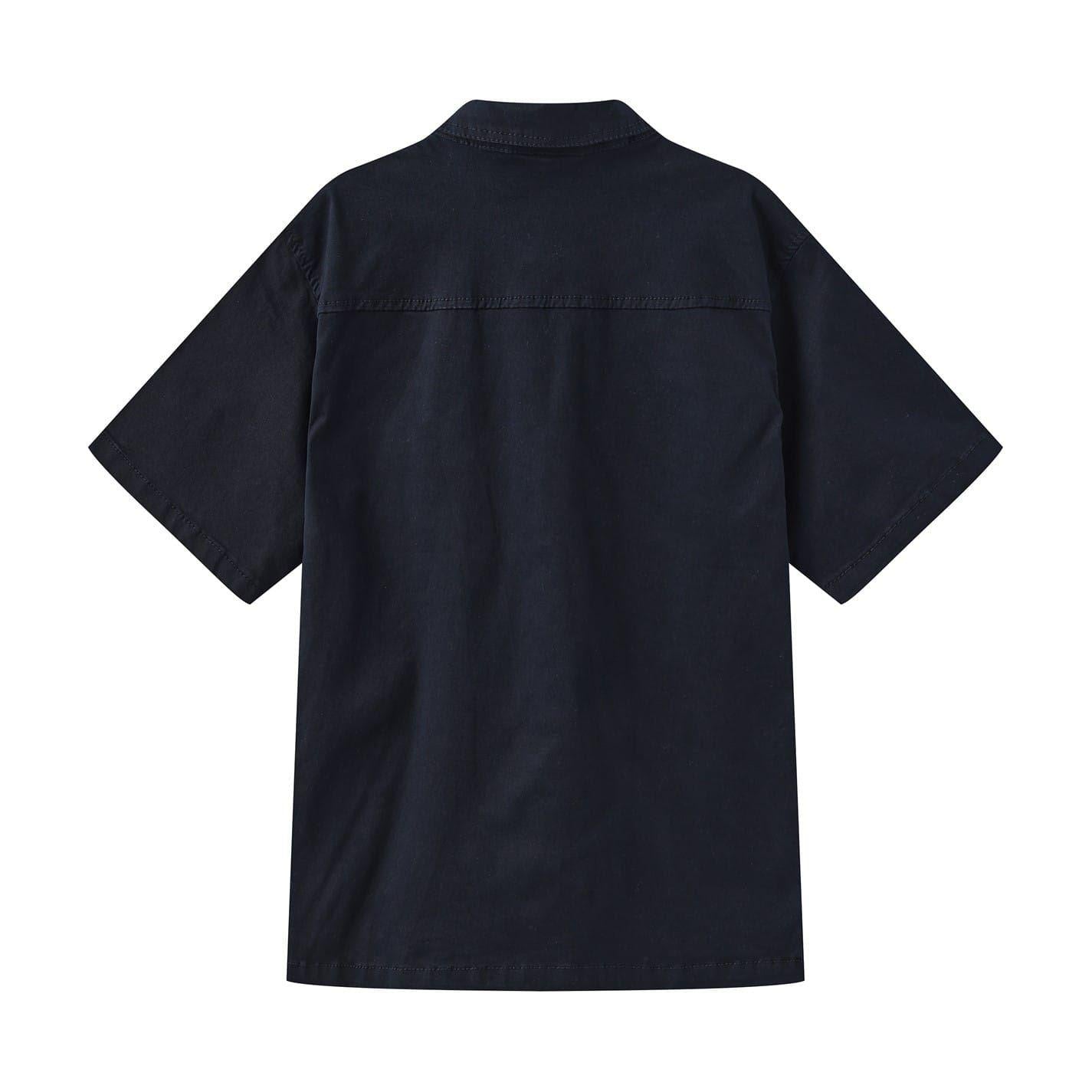 Navy - Back - Firetrap Childrens-Kids Pocket Short-Sleeved Shirt