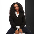 Black - Lifestyle - Only Womens-Ladies Carol Nice Knitted Cardigan