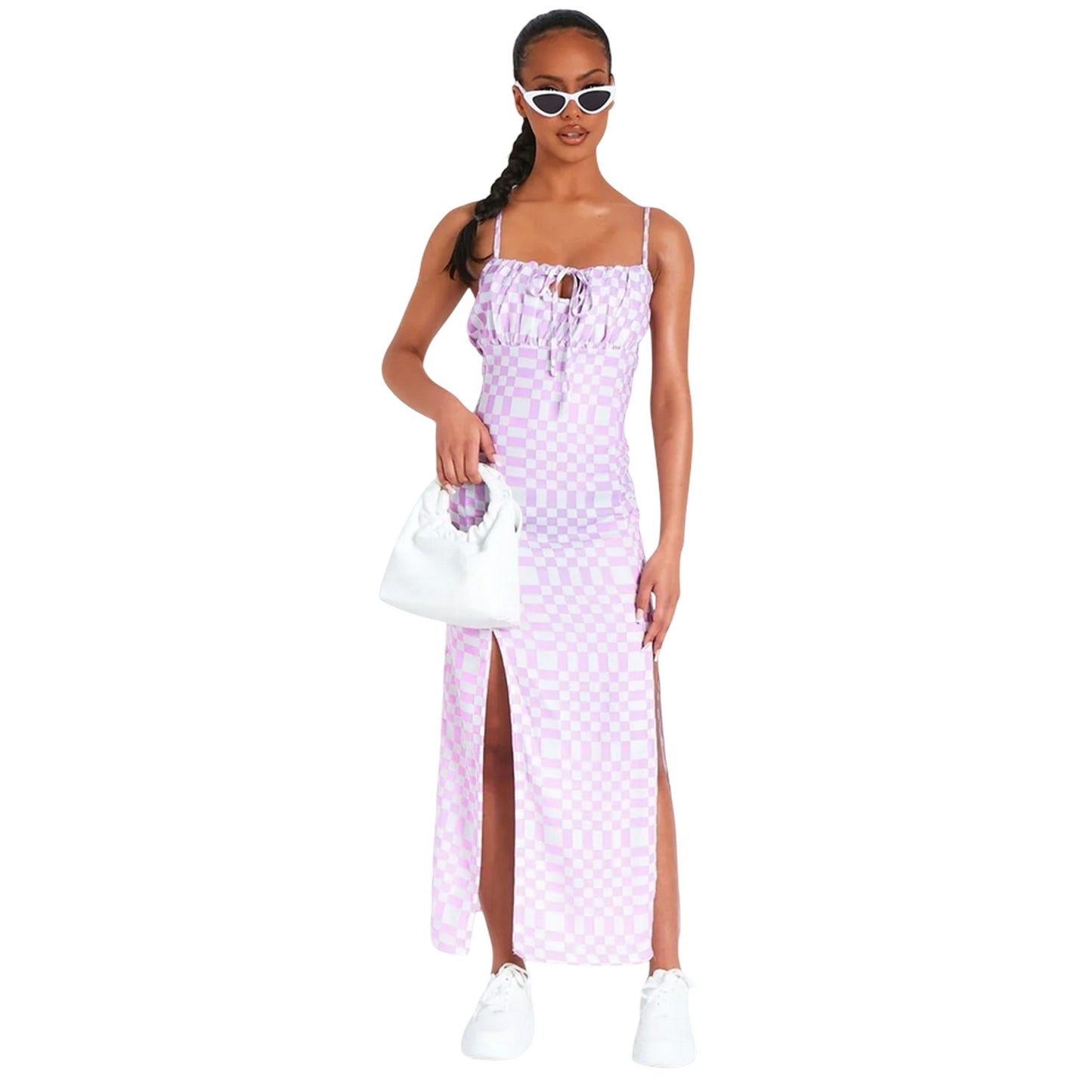 Lilac - Lifestyle - Missy Empire Womens-Ladies Silky Maxi Dress