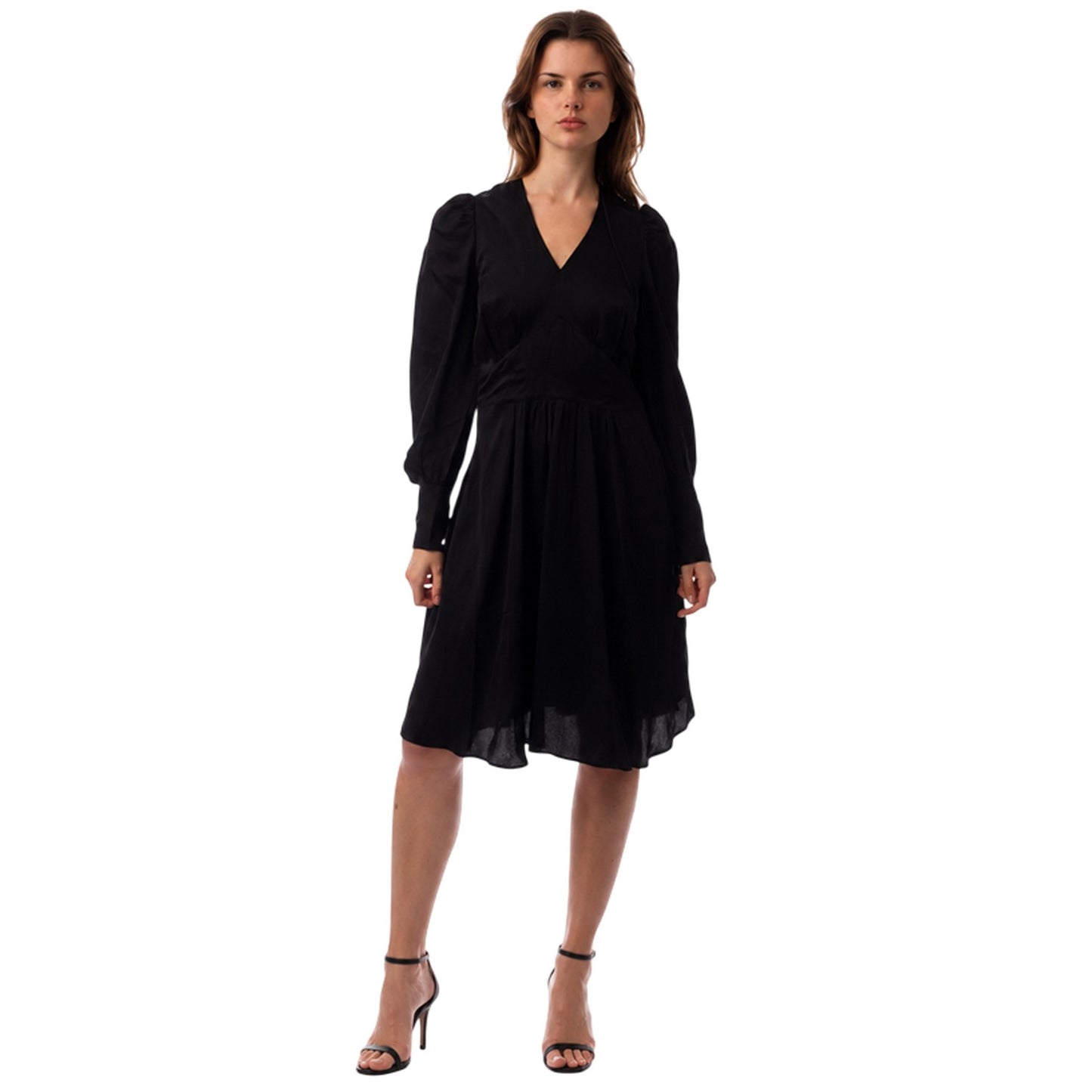 Black - Lifestyle - Boss Womens-Ladies Donny Midi Dress