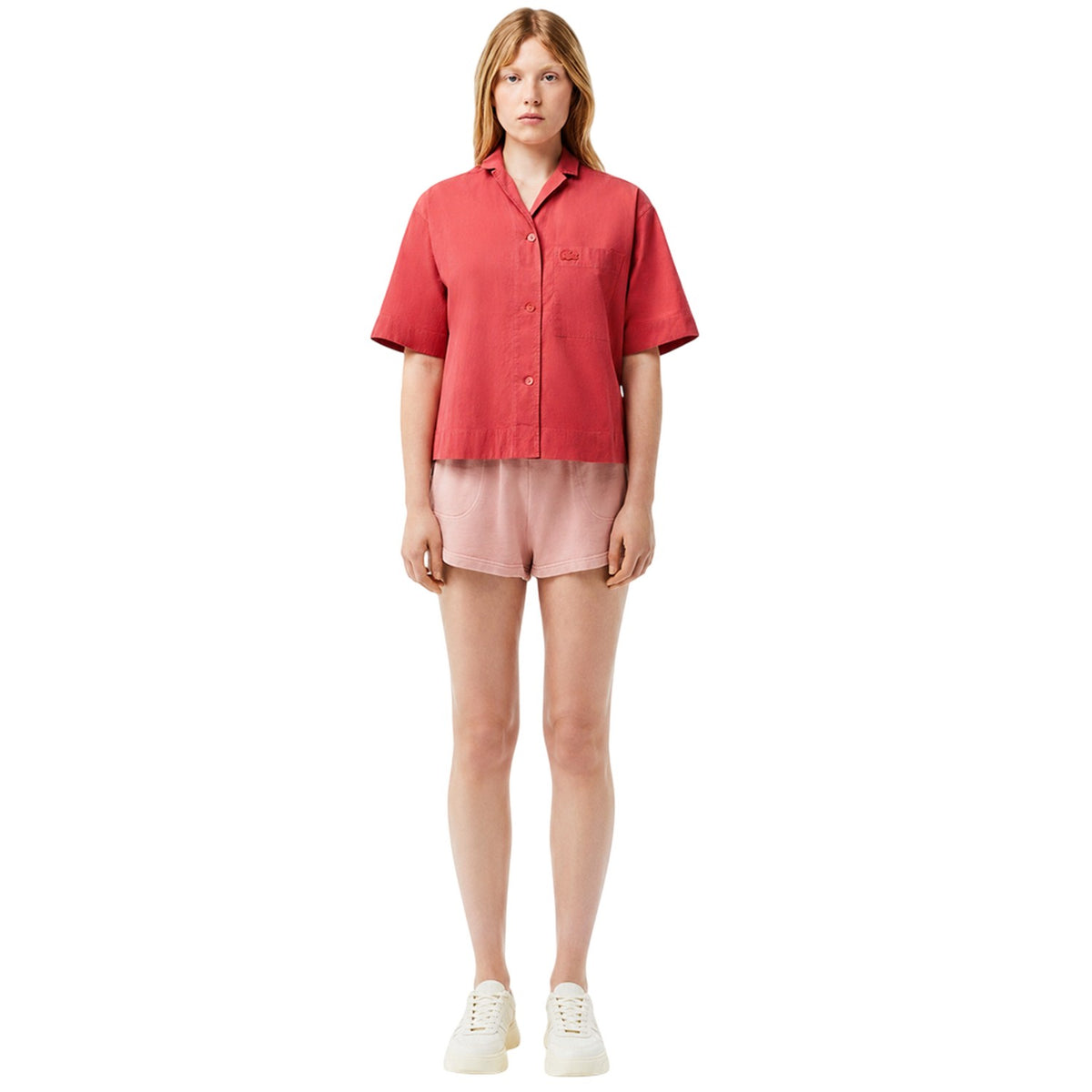 Sierra - Lifestyle - Lacoste Womens-Ladies Embroidered Relaxed Fit Shirt