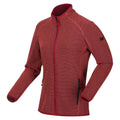 Pink - Side - Regatta Womens-Ladies Kinwood Full Zip Fleece