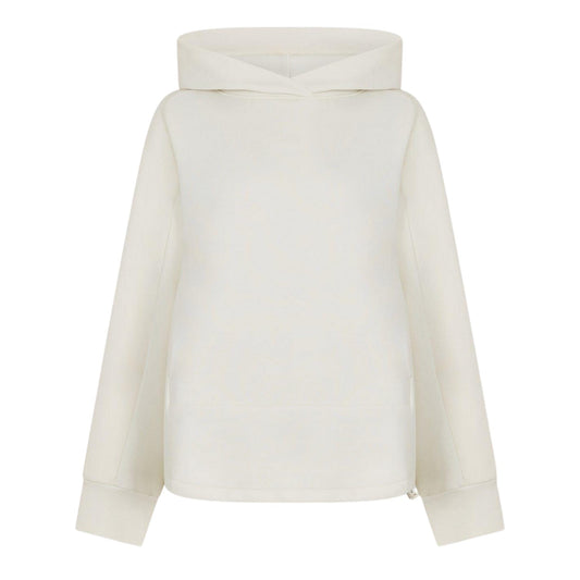 White - Front - Boss Womens-Ladies Elapse Relaxed Fit Hoodie
