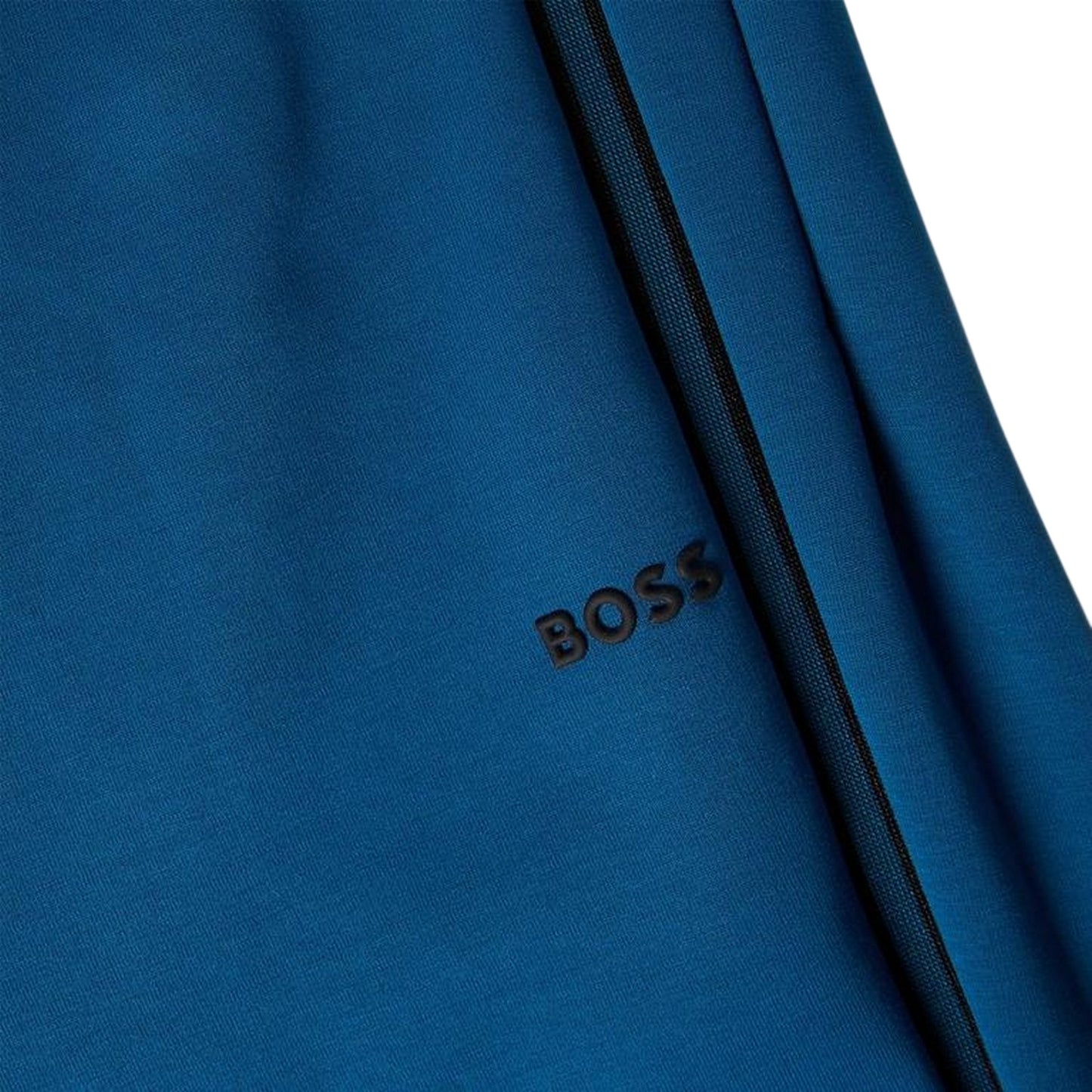 Blue - Side - Boss Mens Hadiko Side Stripe Regular Jogging Bottoms