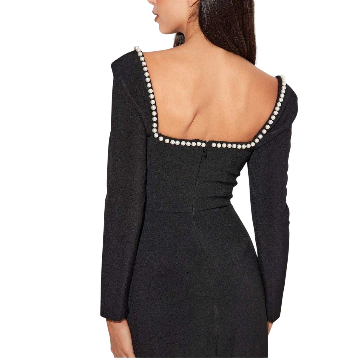 Black - Pack Shot - Muse Womens-Ladies The Ultimate Muse Pearl Midi Dress