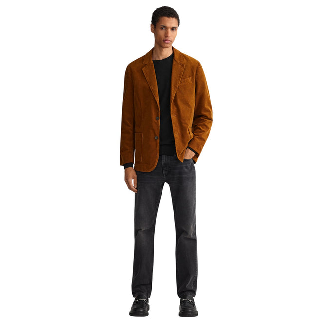Black - Lifestyle - Gant Mens Cotton Pique Crew Neck Sweatshirt