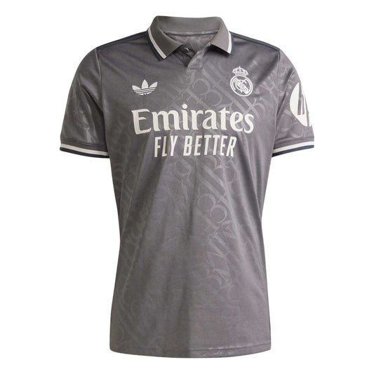 Charcoal - Front - Adidas Mens 24-25 Real Madrid CF Third Jersey