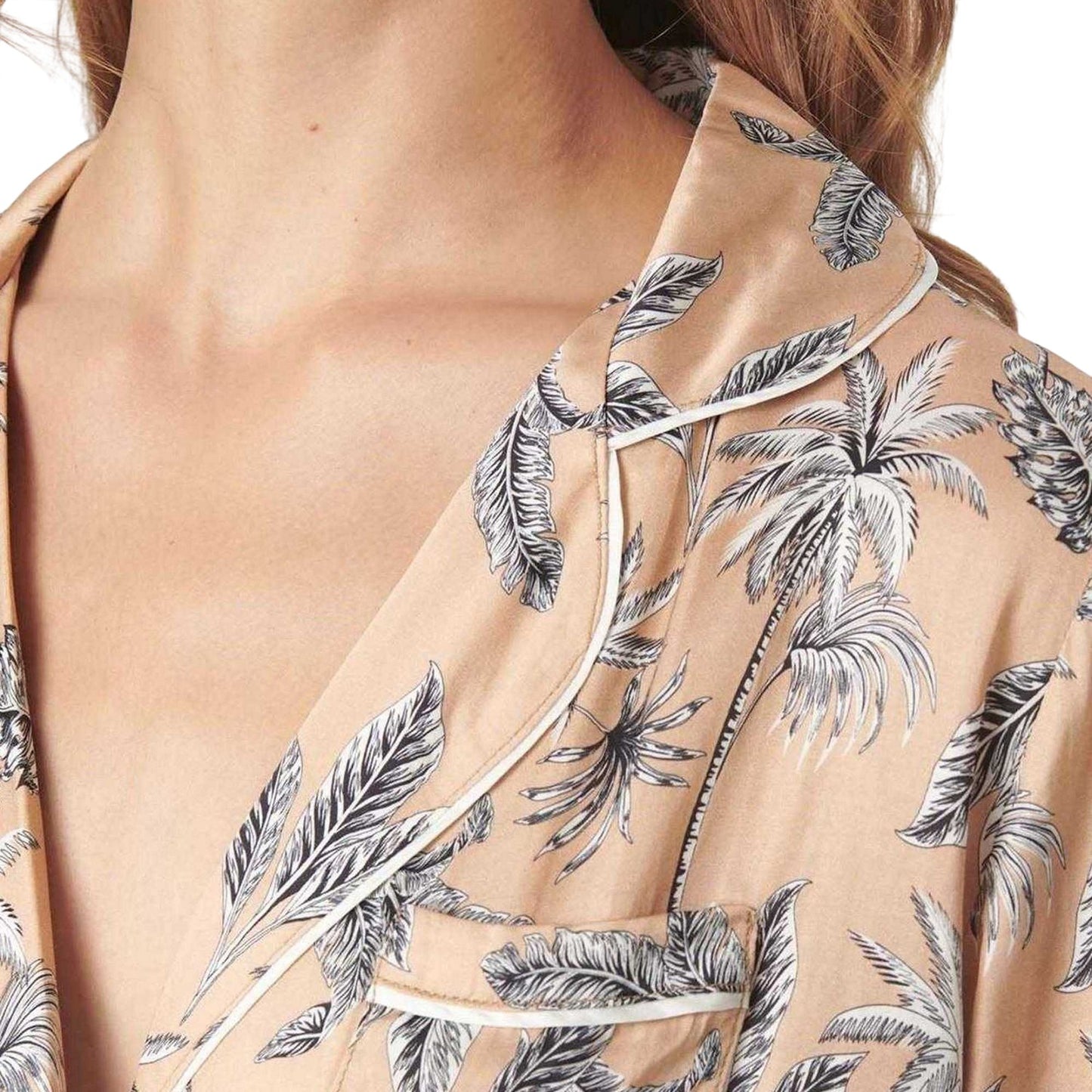 Moonlight - Lifestyle - CCDK Copenhagen Womens-Ladies Josephine Palm Tree Pyjama Top