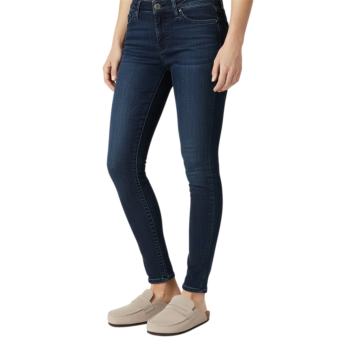 Taupe - Lifestyle - Jack Wills Womens-Ladies Shuv Moc Leather Open Back Loafers