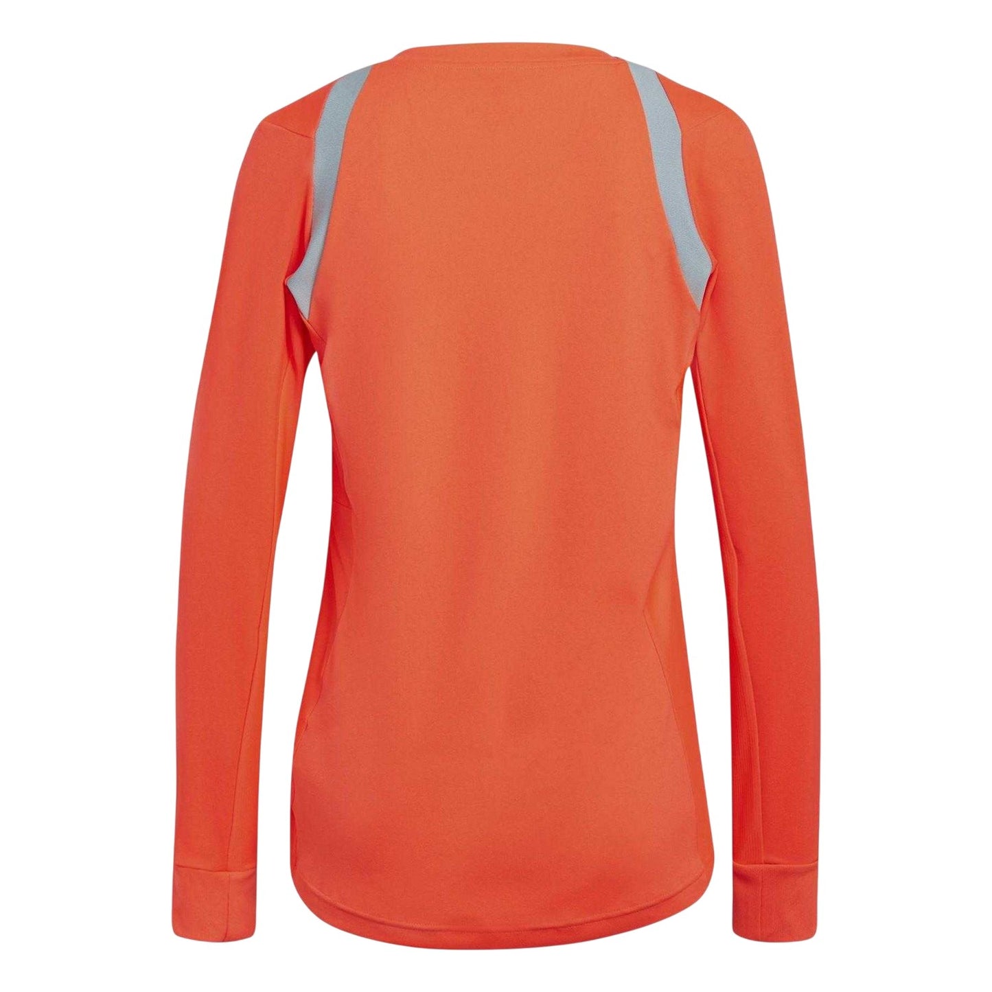 Solar Red - Back - Adidas Womens-Ladies 22 Long-Sleeved Referee Jersey
