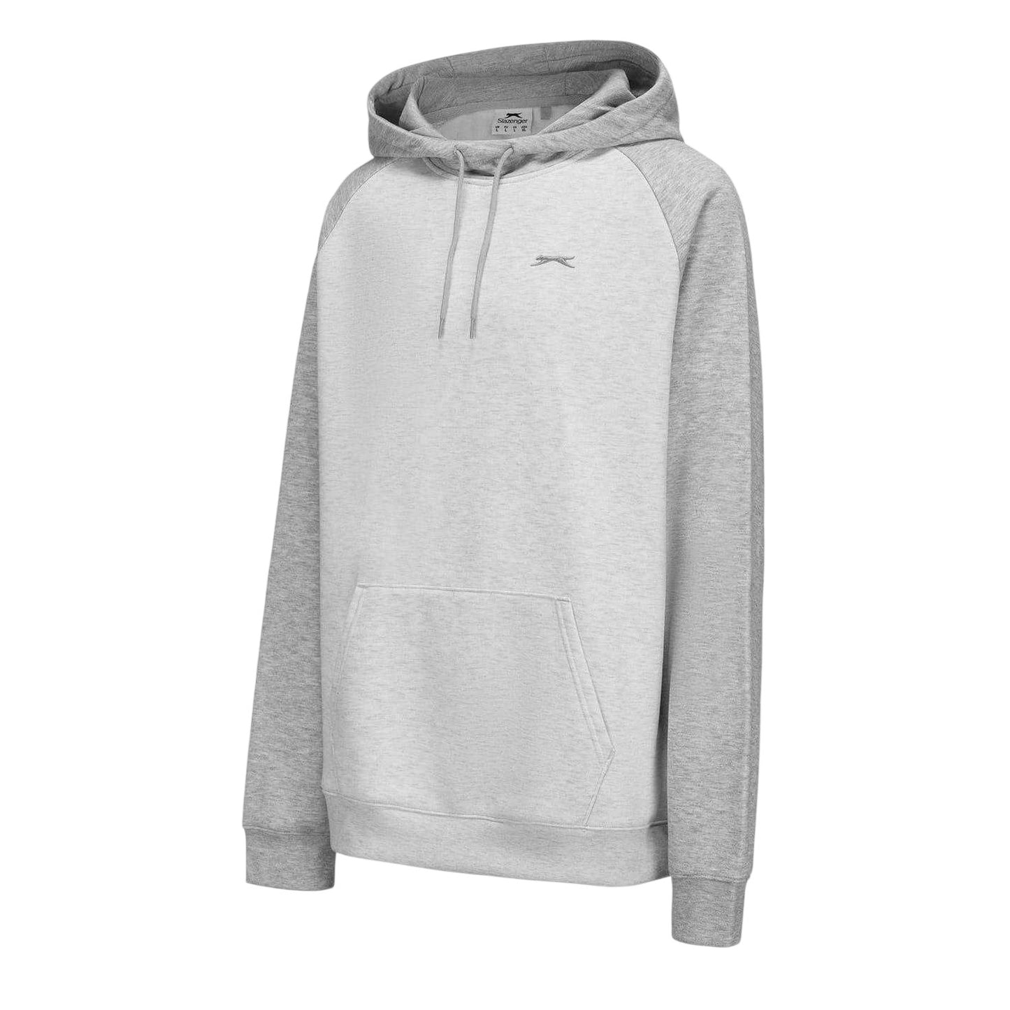 Ice Marl-Grey - Side - Slazenger Mens Polyester Blend Pullover Hoodie
