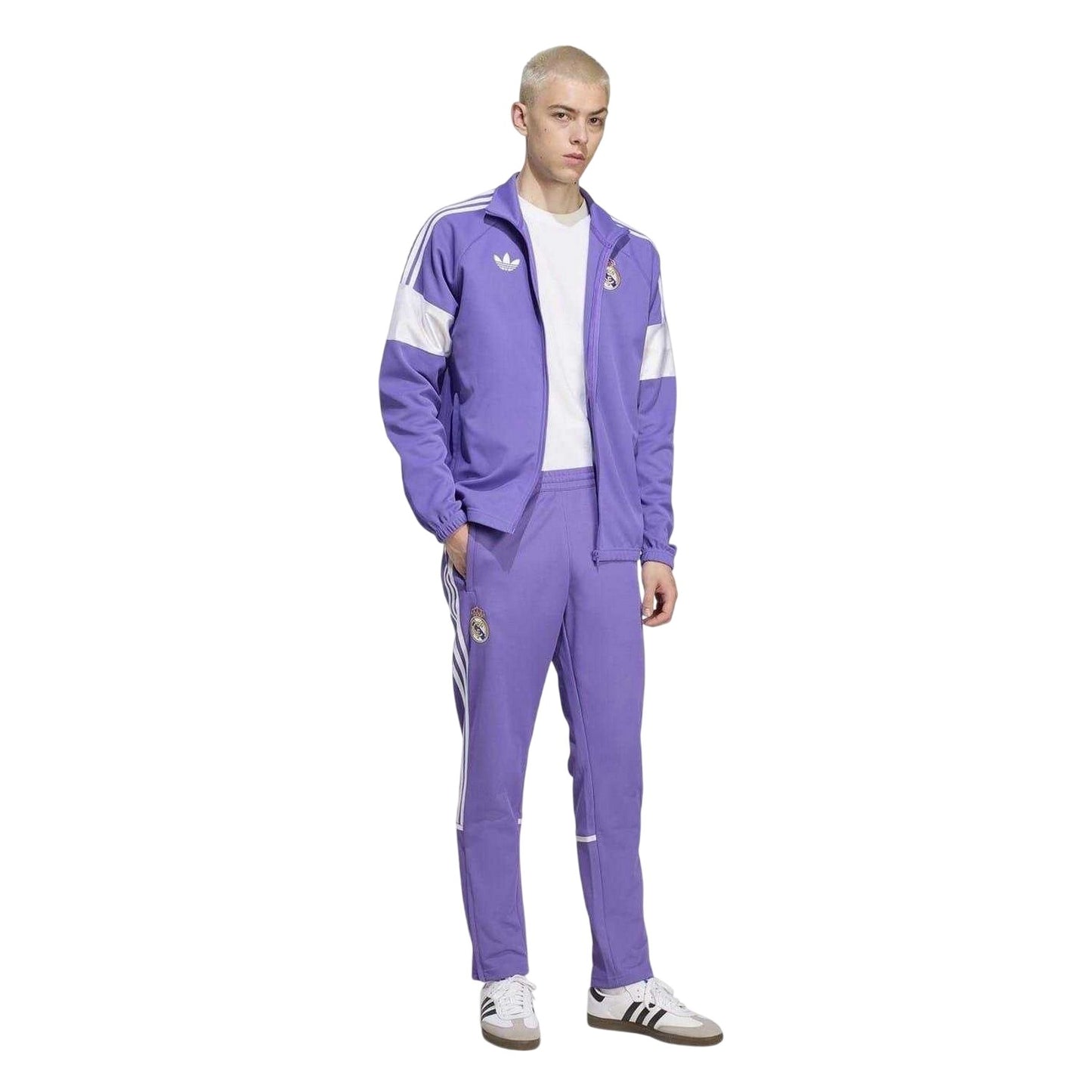 Purple - Lifestyle - Adidas Mens Real Madrid CF Track Top