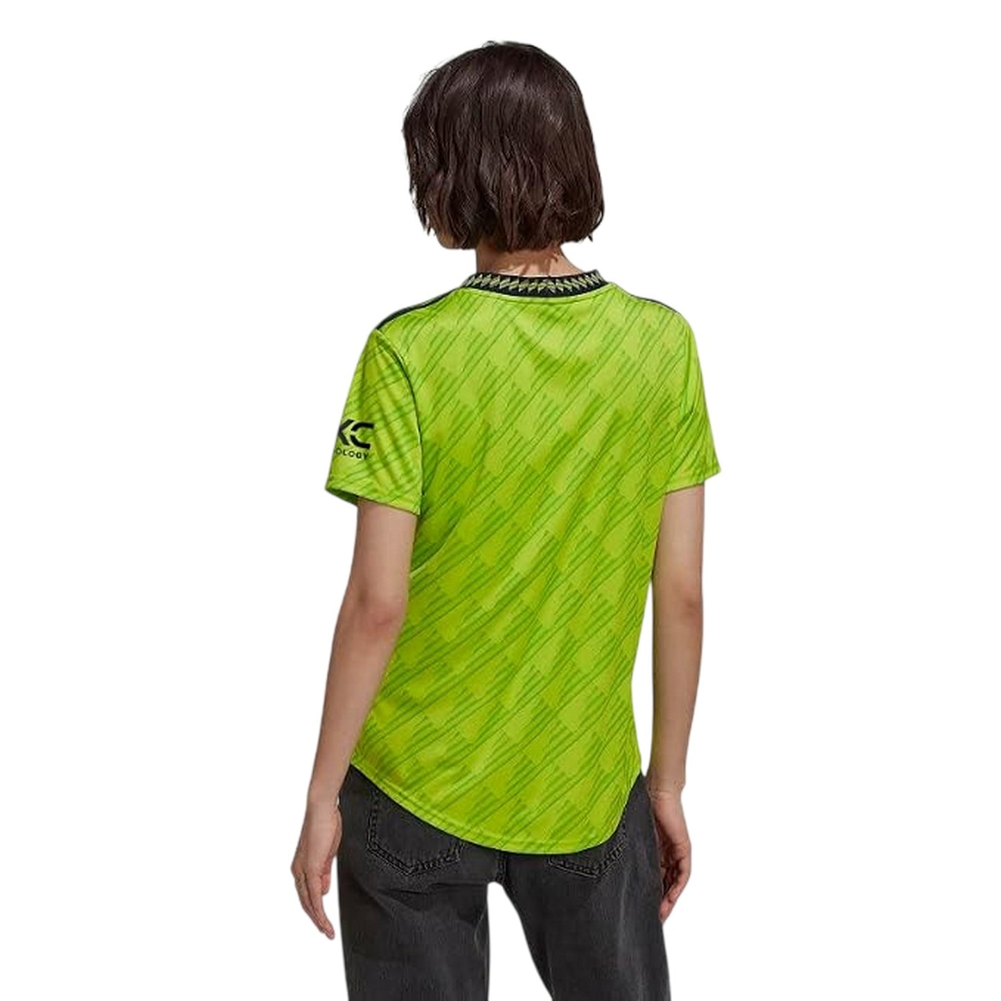 Lime - Lifestyle - Adidas Womens-Ladies 22-23 Manchester United FC Home Jersey