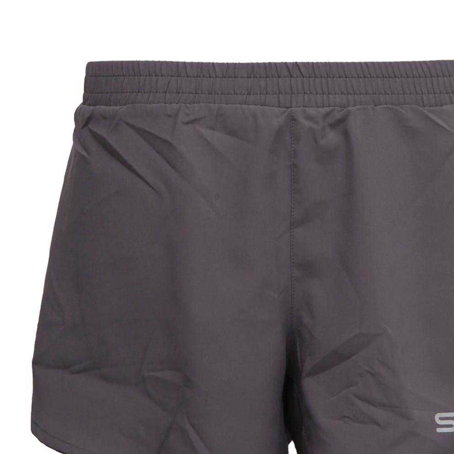 Charcoal - Side - Skins Womens-Ladies Series-3 Superpose Running Shorts