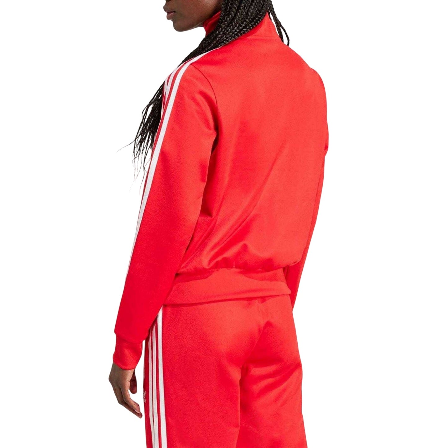 Red - Side - Adidas Womens-Ladies Sporty & Rich Track Top