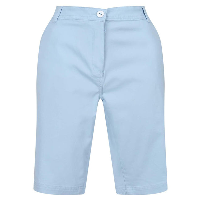 Blue - Side - Regatta Womens-Ladies Bayla Chino Shorts