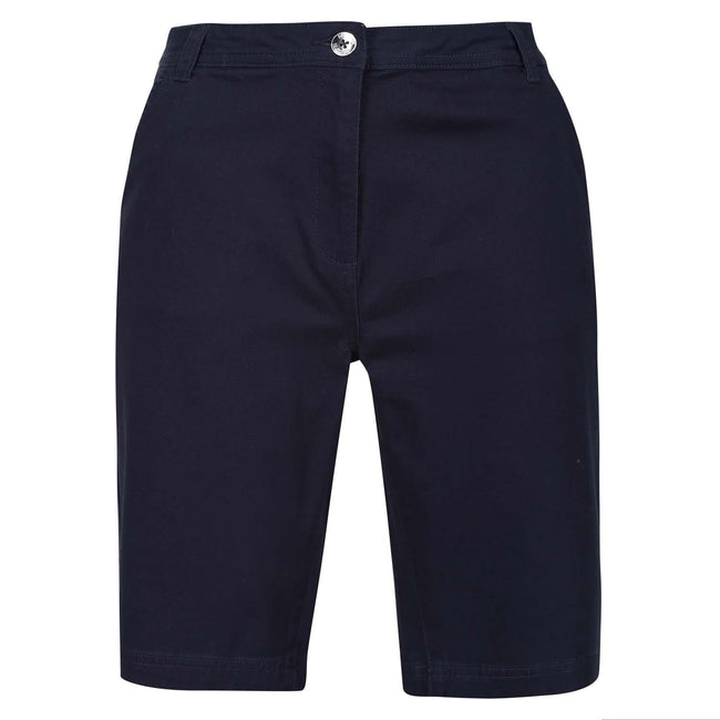 Navy - Side - Regatta Womens-Ladies Bayla Chino Shorts