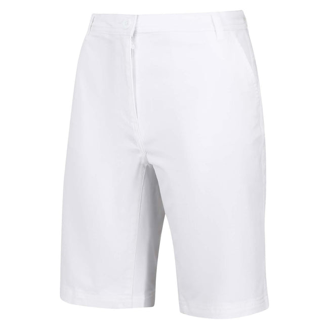 White - Front - Regatta Womens-Ladies Bayla Chino Shorts