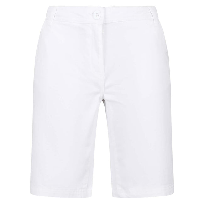 White - Side - Regatta Womens-Ladies Bayla Chino Shorts