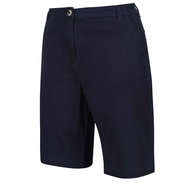 Navy - Front - Regatta Womens-Ladies Bayla Chino Shorts
