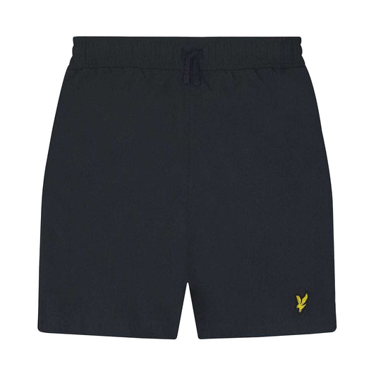 Navy - Front - Lyle & Scott Boys Plain Swim Shorts