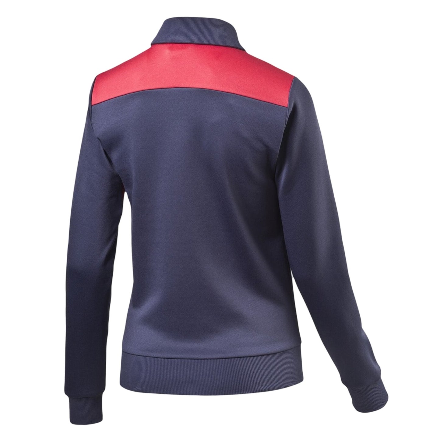 Blue - Back - Puma Womens-Ladies Heritage V-Shaped Tracksuit Top