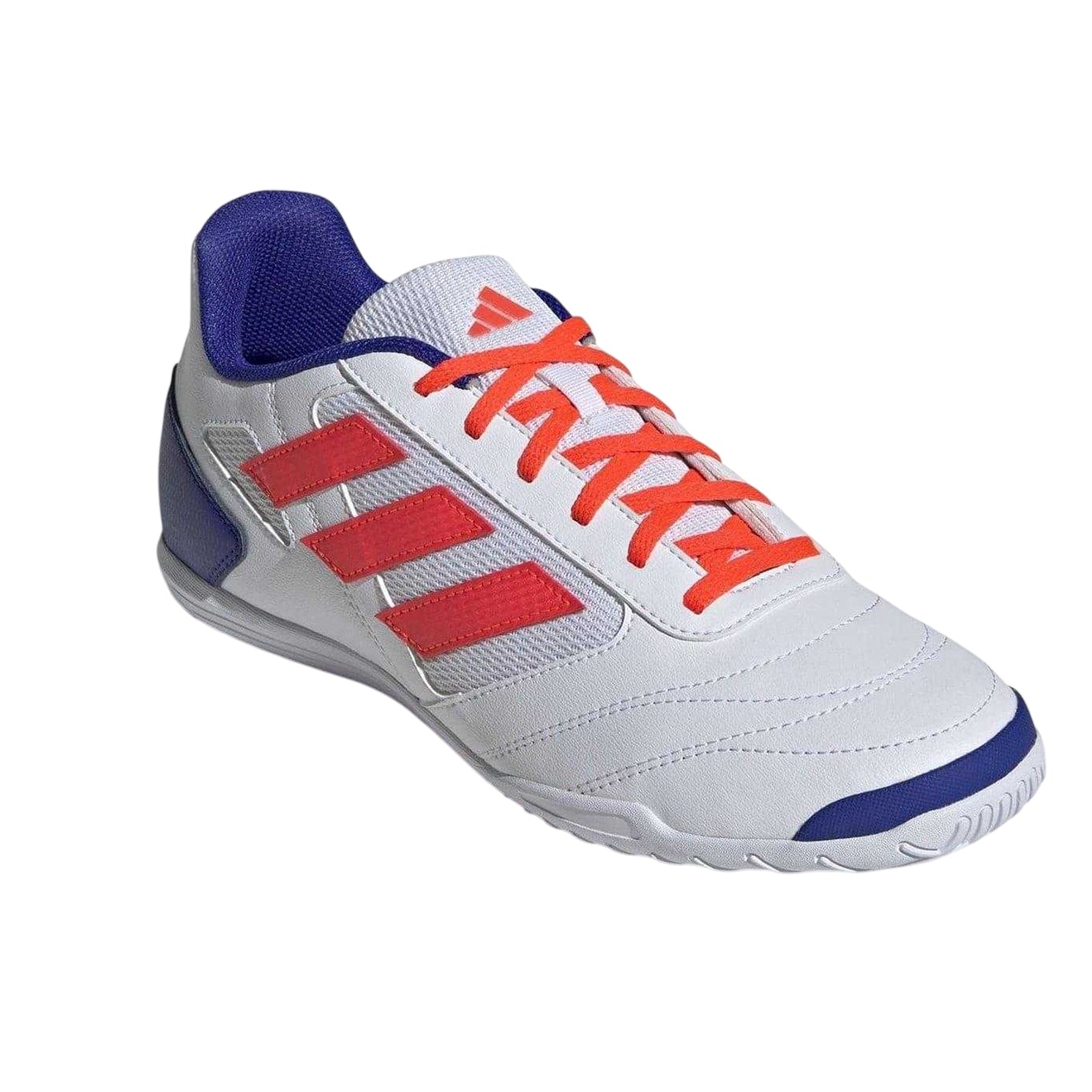 White-Red - Pack Shot - Adidas Unisex Adult Super 3 Stripes Indoor Football Shoes
