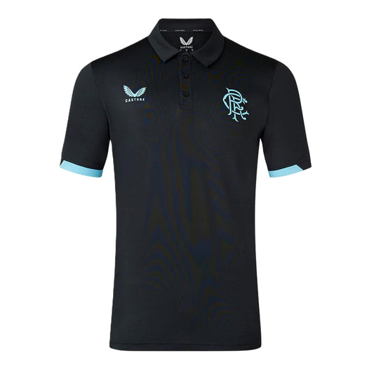 Brilliant White - Front - Castore Childrens-Kids Rangers FC Polo Shirt