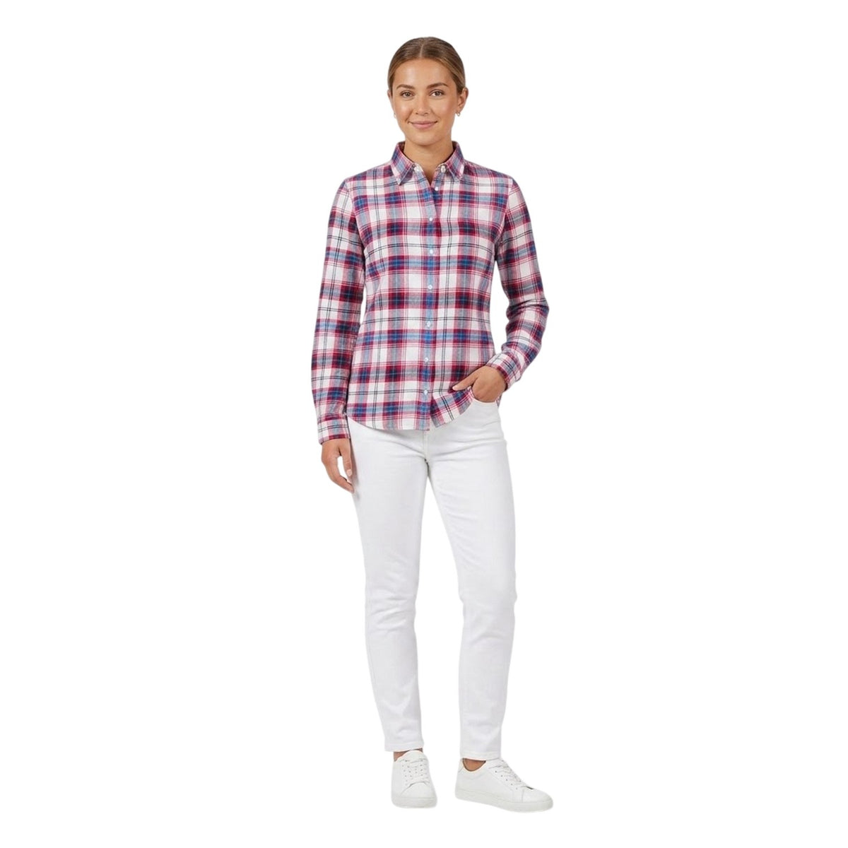 Red - Lifestyle - Musto Womens-Ladies Portland Shirt