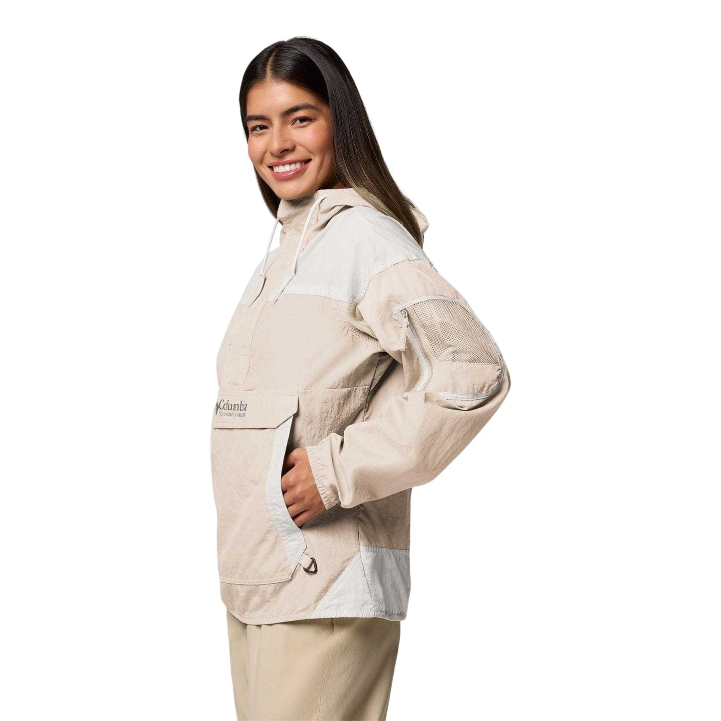 Dark Stone - Pack Shot - Columbia Womens-Ladies Challenger Full Zip Windbreaker