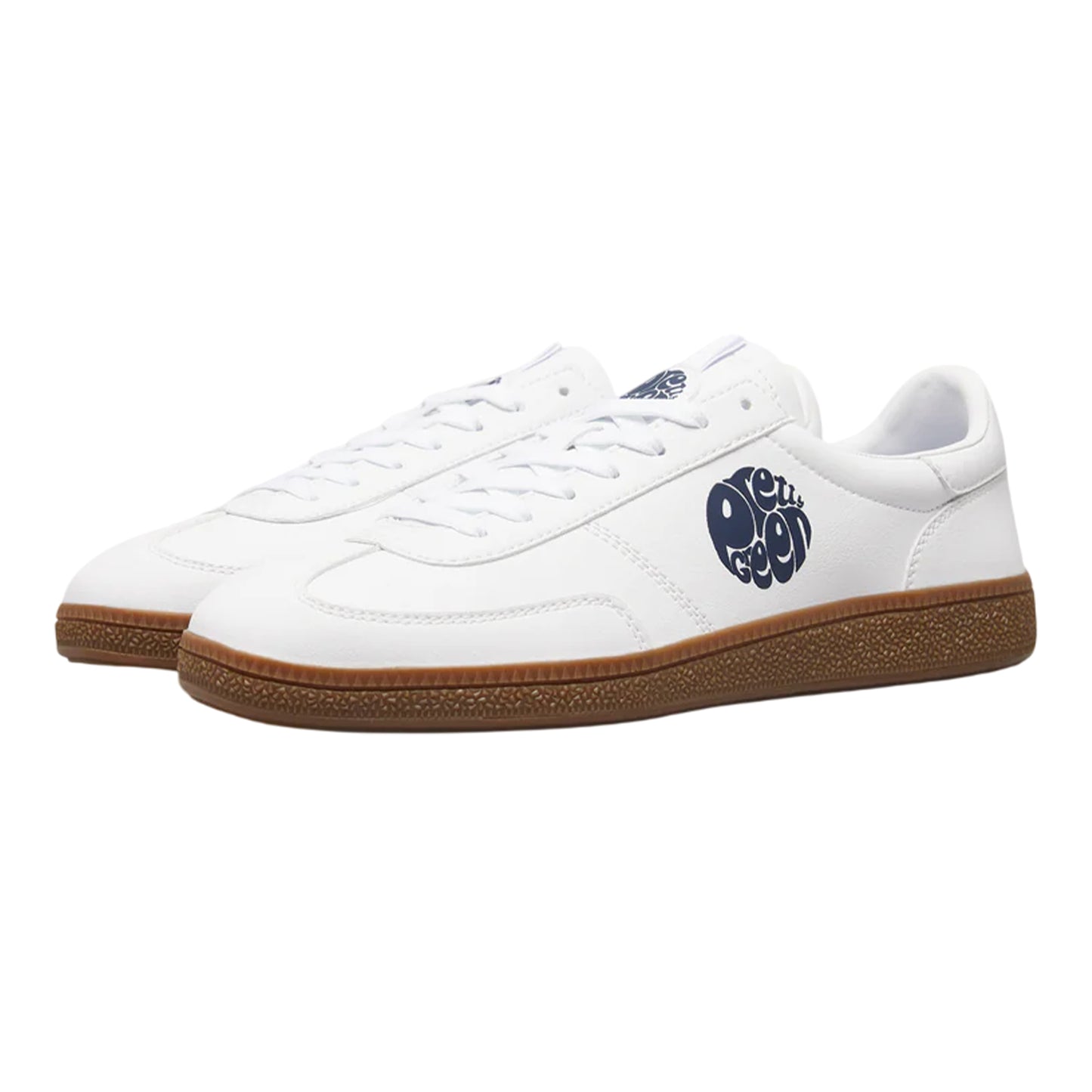 White - Lifestyle - Pretty Green Mens Ramblas Paisley Leather Trainers