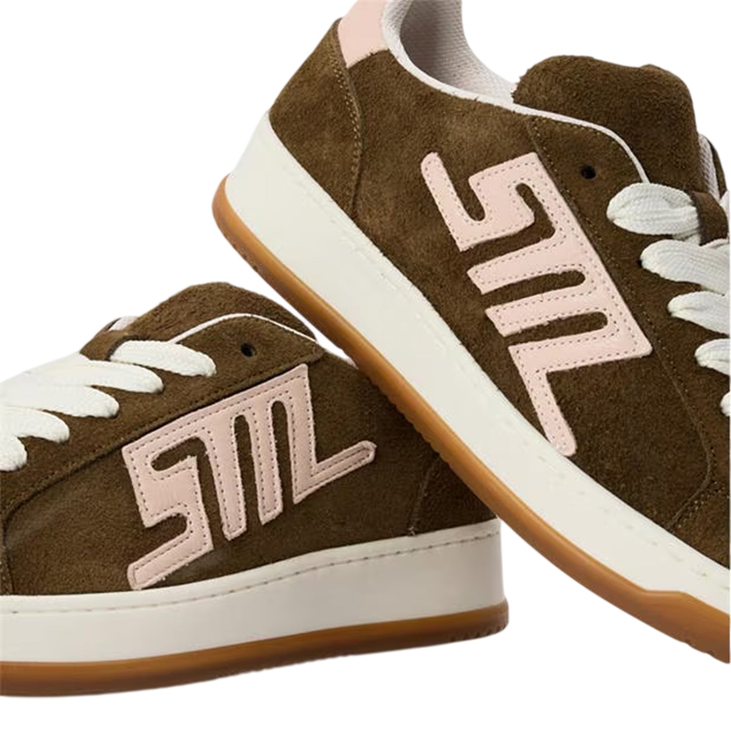 Khaki Brown - Lifestyle - Steve Madden Womens-Ladies Alysha Logo Lace Up Trainers