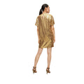 Gold - Back - Boss Womens-Ladies Sequins Dress