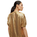 Gold - Side - Boss Womens-Ladies Sequins Dress