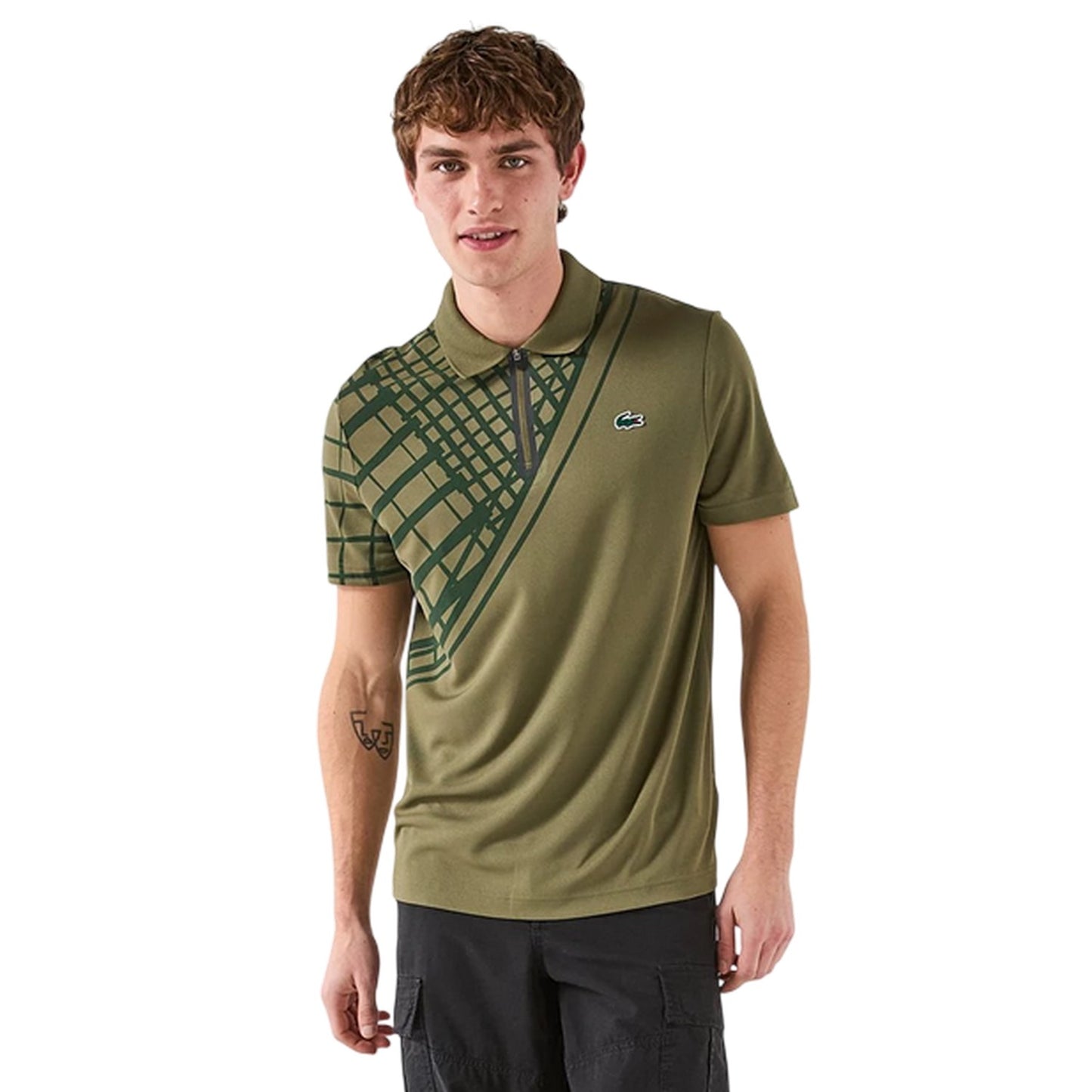 Green - Pack Shot - Lacoste Mens Ultra Dry Slim Polo Shirt