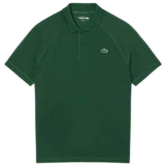 Green - Front - Lacoste Mens Ultra Dry Regular Tennis Polo Shirt