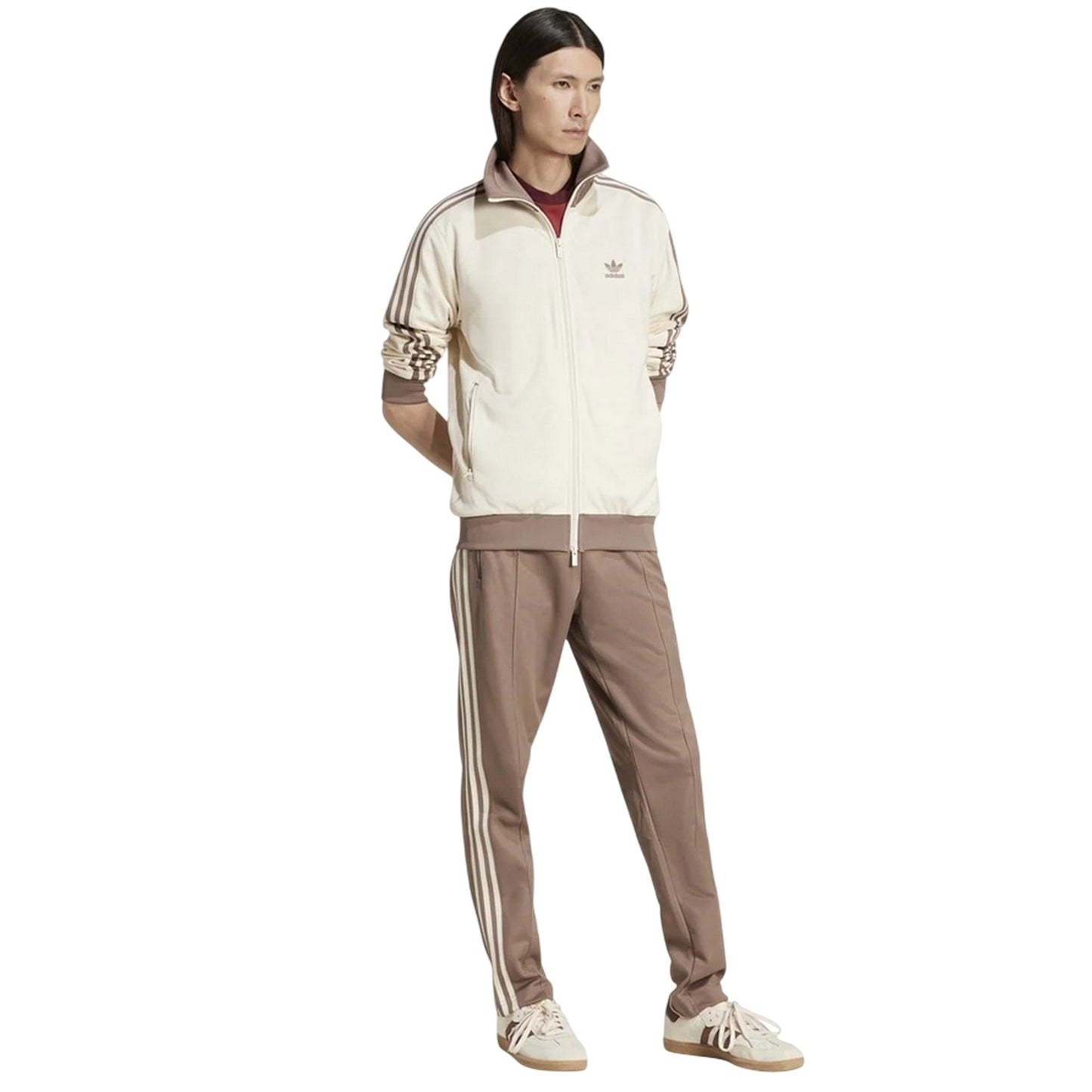 Wonder White - Pack Shot - Adidas Mens Classics Track Top