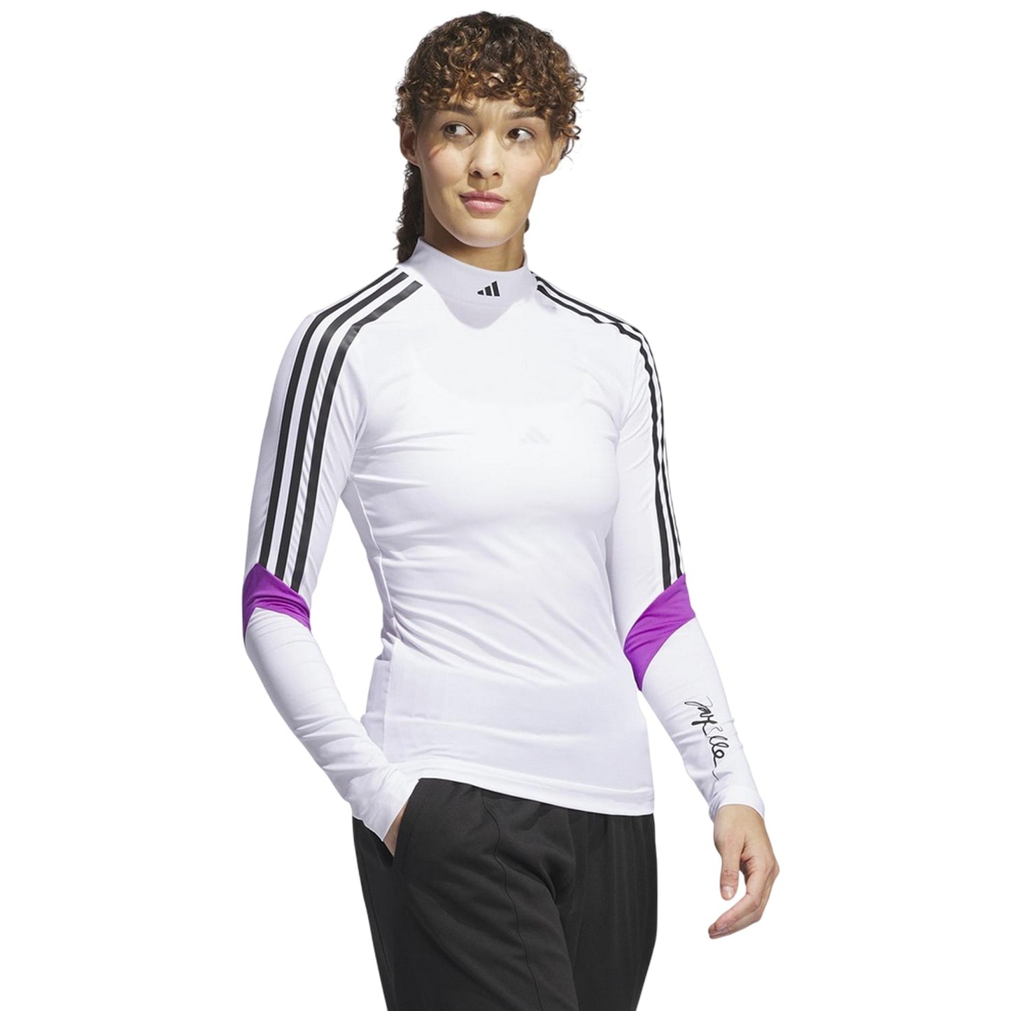 White - Lifestyle - Adidas Womens-Ladies Jay3lle Long-Sleeved Top