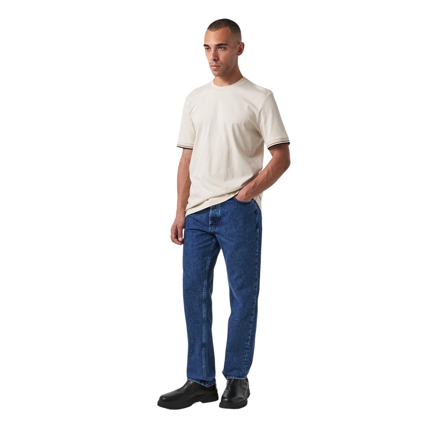 Medium Blue - Lifestyle - Boss Mens Akron Denim Jeans