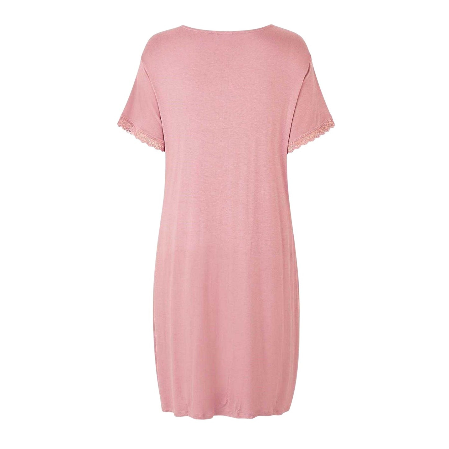 Mahogany - Back - CCDK Copenhagen Womens-Ladies Jacqueline Lace Detail T-Shirt Dress