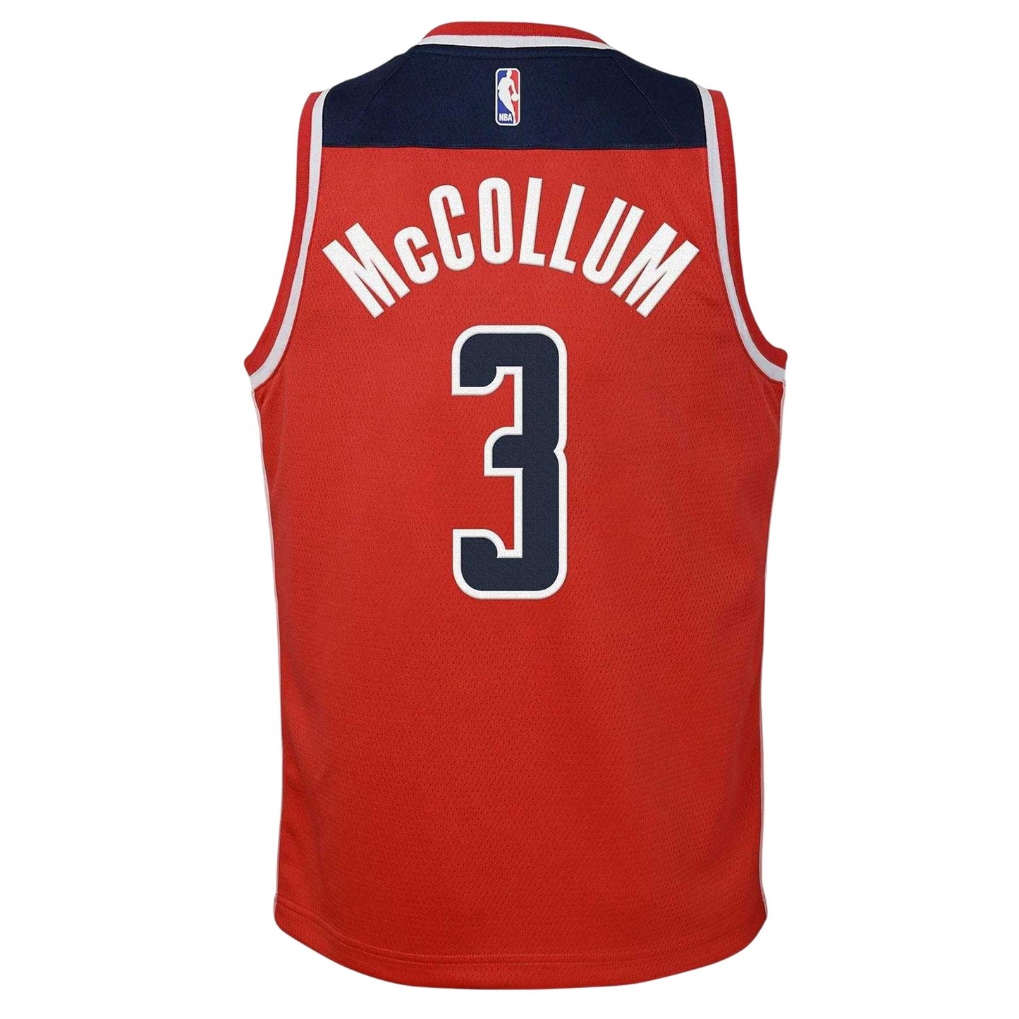 University Red - Back - Washington Wizards Childrens-Kids McCollum Basketball Jersey