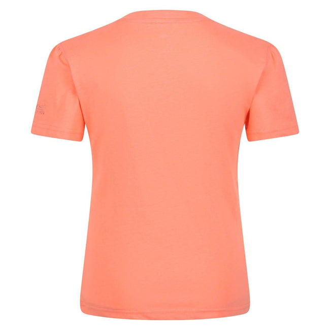 Fusion Coral - Back - Regatta Childrens-Kids Bosley V Be Happy T-Shirt