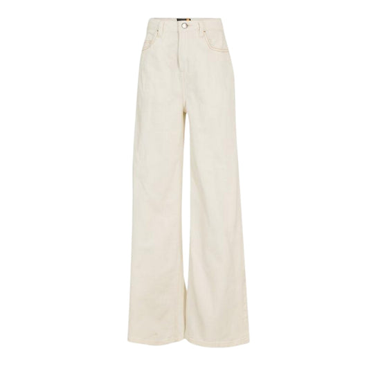 Vintage White - Front - Timberland Womens-Ladies Washed High Rise Wide Leg Cargo Jeans